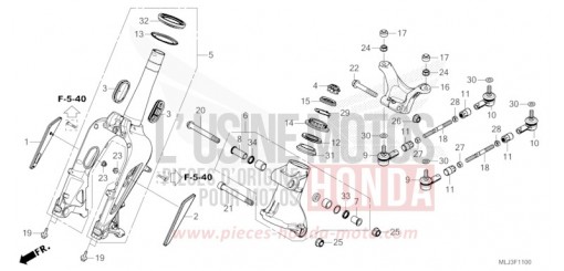 FRONT FORK GL1800BDP de 2023